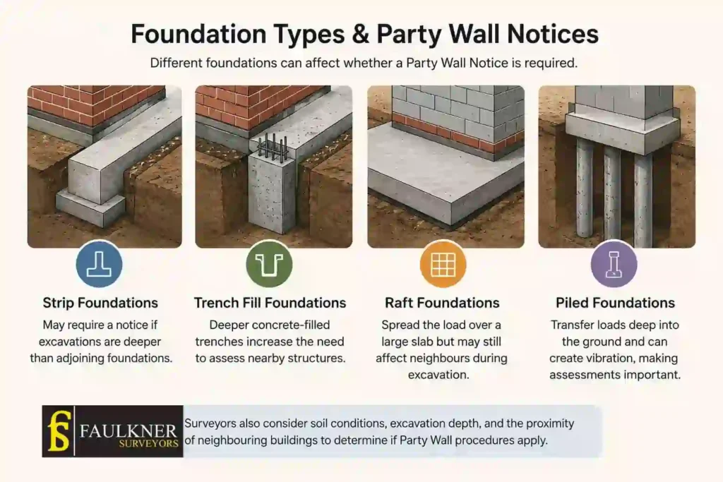 How Do Construction Methods Affect Party Wall Requirements? A Homeowner’s Guide 1 How Do Different Foundation Types Influence Party Wall Notices Billericay?